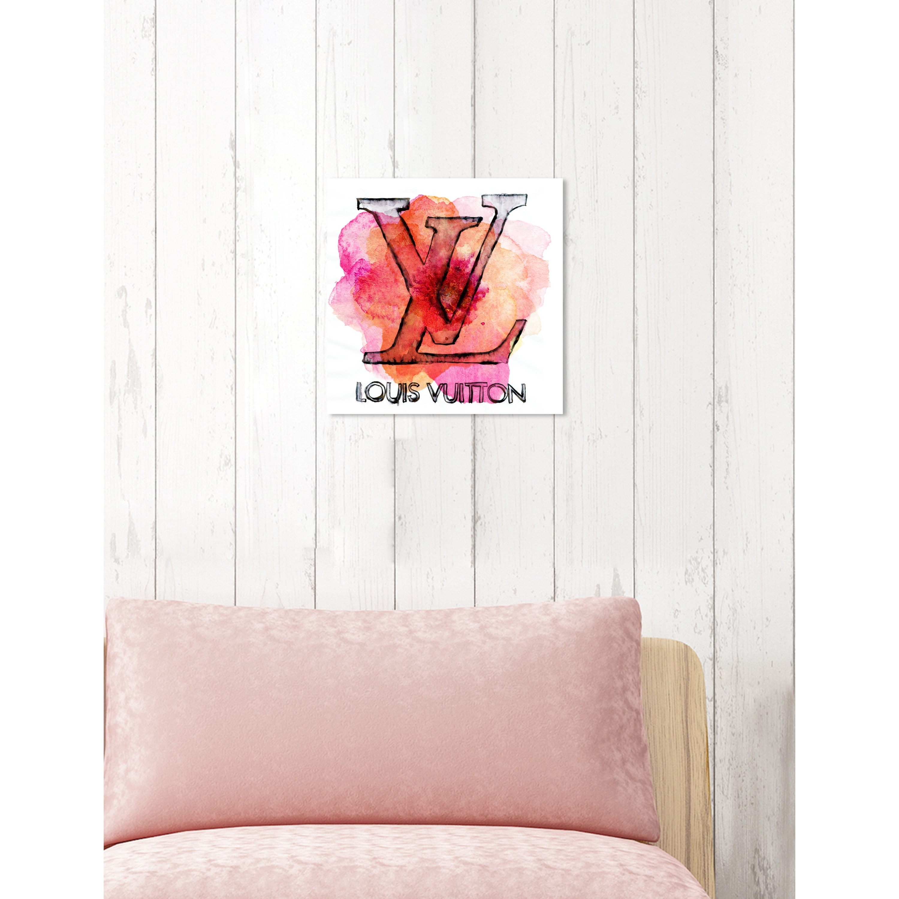Oliver Gal 'LV Petals' Fashion and Glam Wall Art Canvas Print - Orange, Pink  - Bed Bath & Beyond - 13435312