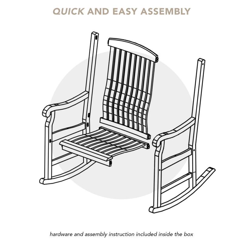 Cambridge Casual Sherwood 3-Piece Teak Outdoor Rocking Chair Set