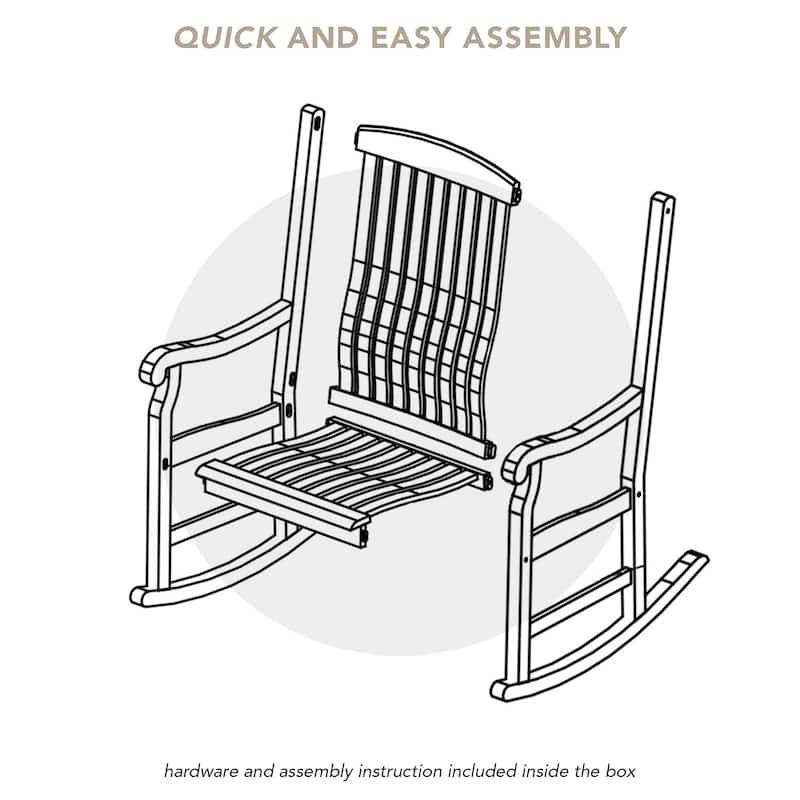 Cambridge Casual Sherwood Teak Outdoor Rocking Chair