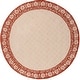 preview thumbnail 38 of 141, SAFAVIEH Handmade Total Performance Jamilah Oriental Trellis Rug 6' Round - Coral - Round