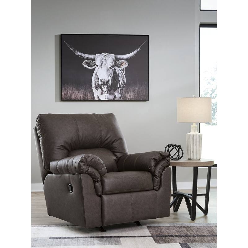 Signature Design by Ashley Walker Point Recliner - Dark Brown