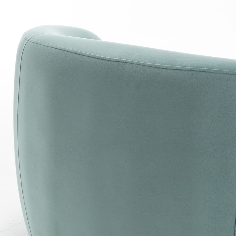 SEYNAR Modern Glam Velvet Upholstered 360 Degree Swivel Accent Armchair