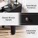 preview thumbnail 25 of 26, Fully Assembled Narrow End Table, Solid Wood Side Table with 3 Drawers, Vintage Nightstand Slim Bedside Table for Small Spaces