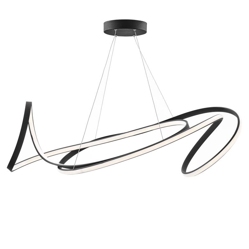Moscow Adjustable Dimmable Integrated LED Chandelier - Matte Black
