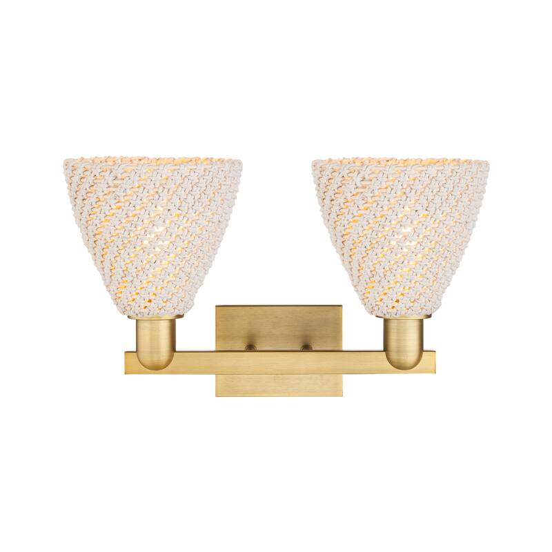 Innovations Lighting Downtown Urban - Natural Ballston Dome - 2 Light 16" Bath Vanity Light