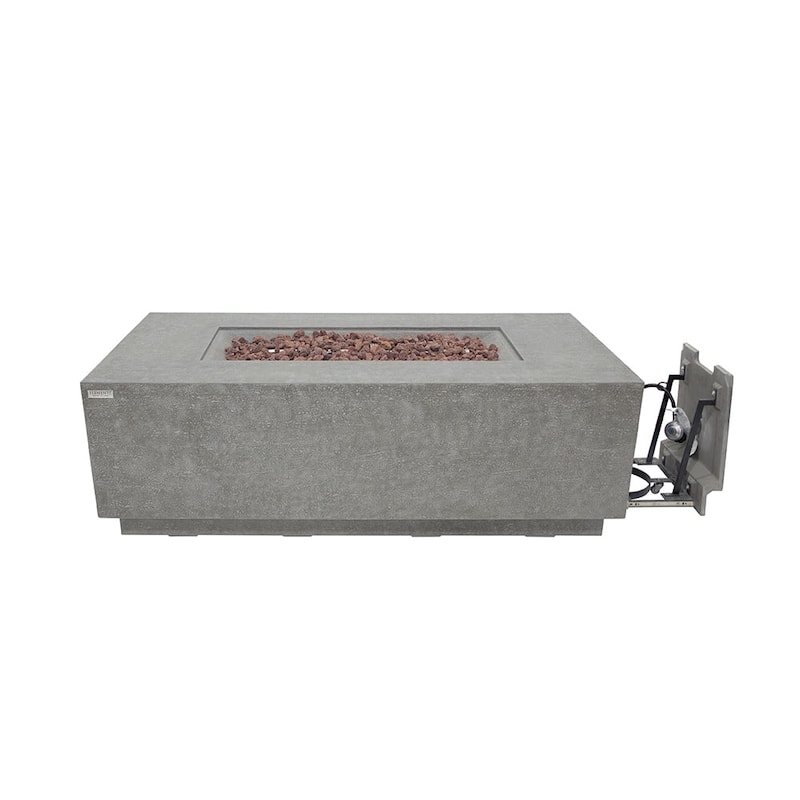 Elementi Andes Propane Fire Pit 60,000 BTUs - 66 x 32 Inches - 66 x 32 in.