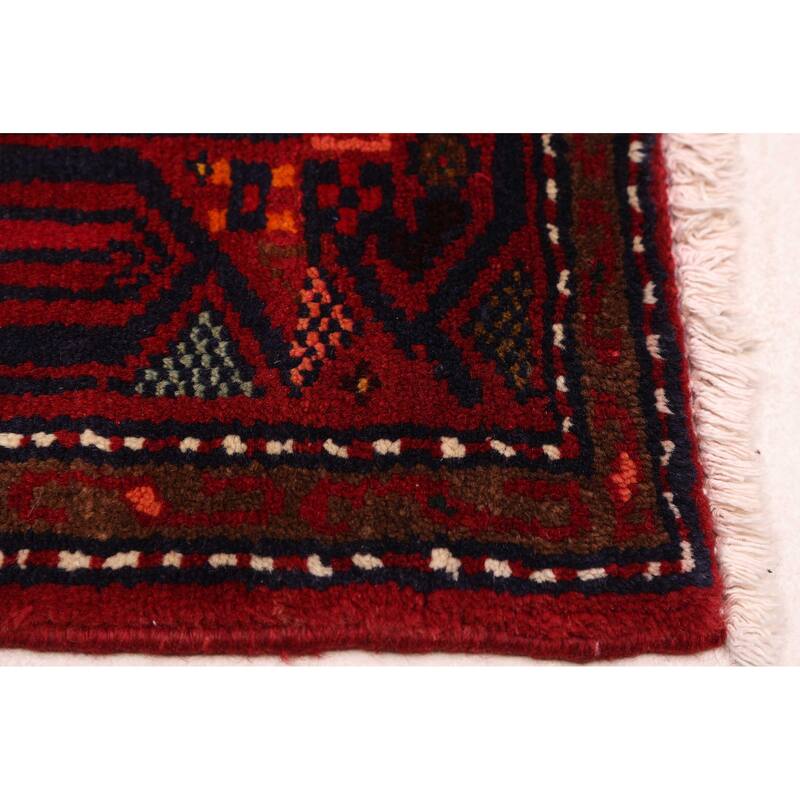 ECARPETGALLERY Hand-knotted Anadol Cream, Red Wool Rug - 3'7 x 5'8