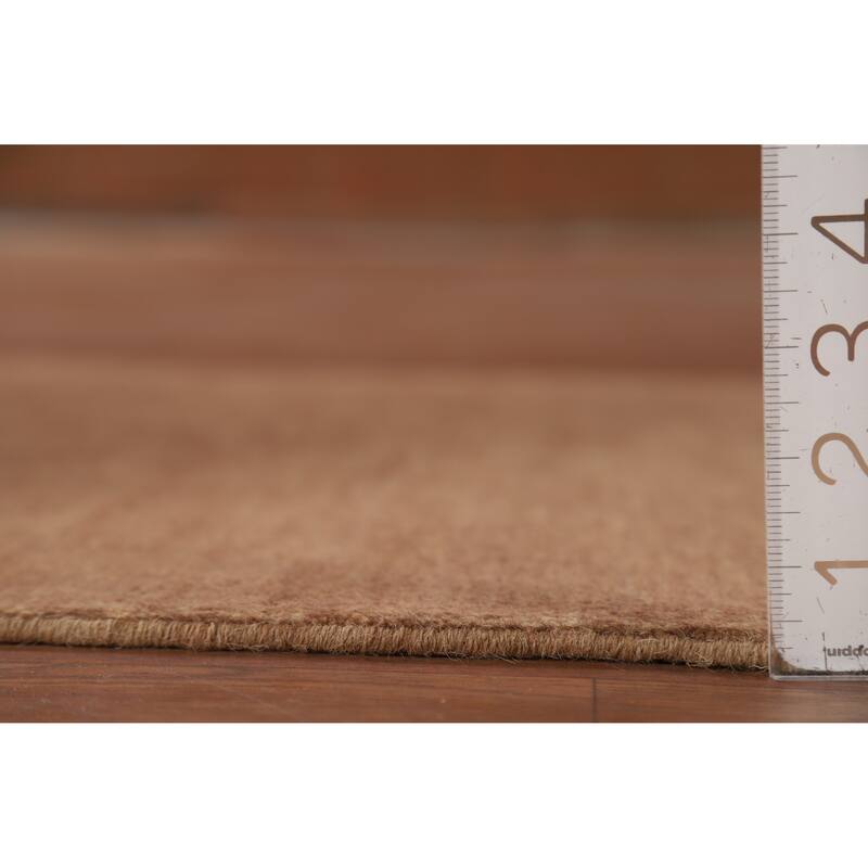 Brown Gabbeh Modern Runner Rug Handmade Wool Carpet - 2'7"x 9'11"