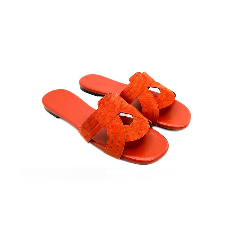 Clergerie Ivory Leather Sandal