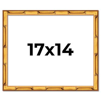 17x14 Frame Gold Bamboo Picture Frame - Complete Modern Photo Frame