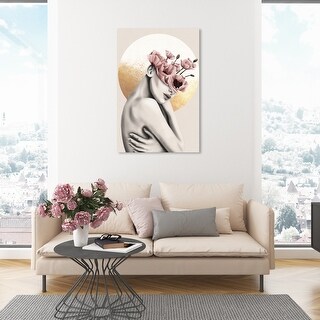 Oliver Gal 'In Love With Flowers III' Fashion and Glam Wall Art Canvas ...