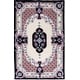 preview thumbnail 75 of 115, SAFAVIEH Handmade Bellagio Fronnie Oriental Medallion Wool Rug 2' x 3' - Ivory/Black - Rectangle