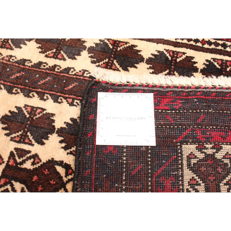 ECARPETGALLERY Hand-knotted Teimani Beige Wool Rug - 2'11 x 4'10