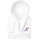 preview thumbnail 75 of 78, Sweet Kids 100% Polyester SUPER PLUSH Double Brushed Hooded Bathrobe with Purple Script Monogram N - Large