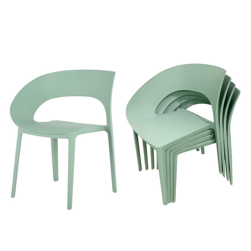 4-Pack Modern Polypropylene Chairs