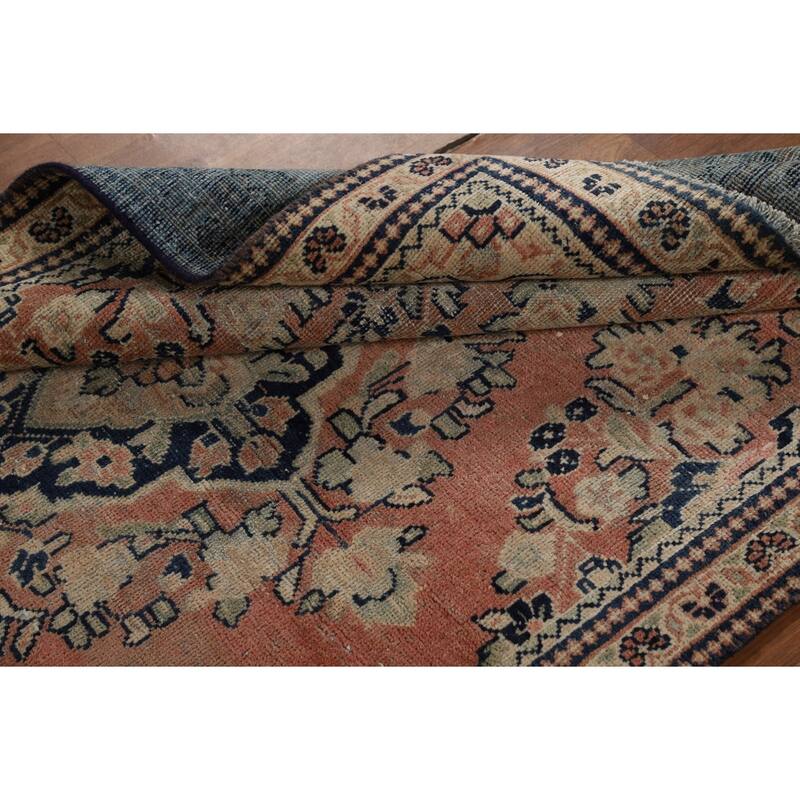 Antique Pink Mahal Persian Area Rug Handmade Wool Carpet - 4'0" x 6'6"
