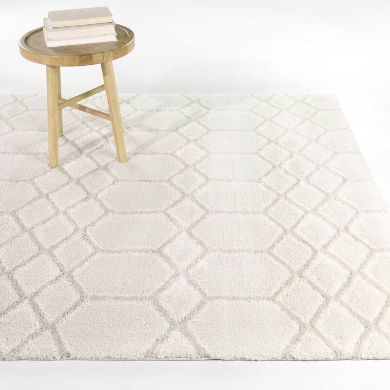 Charles Modern Luxe Area Rug - Beige - 5'3" x 7'