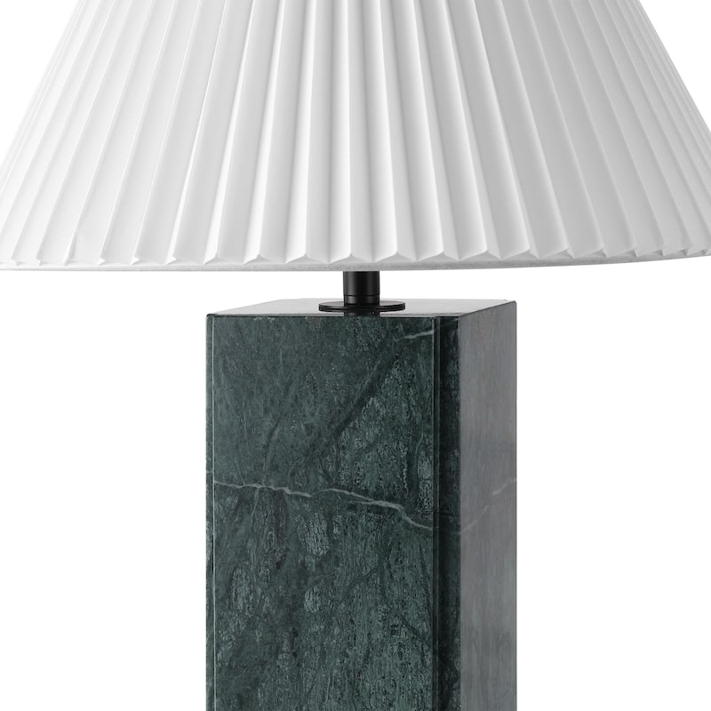 SAFAVIEH Couture Mackenzie Square Marble Table Lamp - 16"W x 16"D x 25"H
