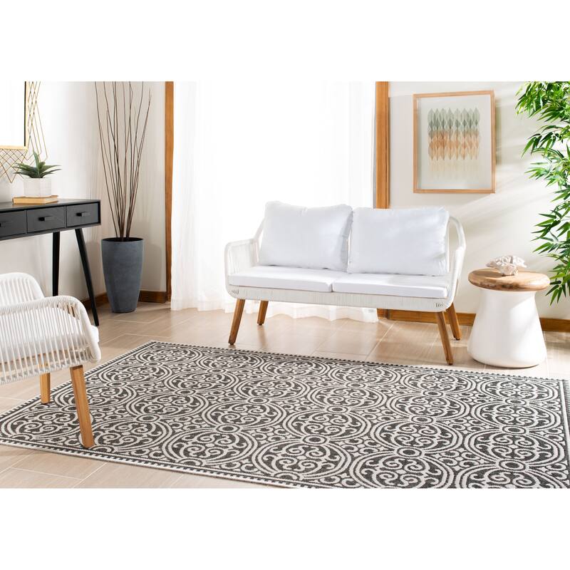SAFAVIEH Linden Myriame Indoor/ Outdoor Waterproof Patio Backyard Rug