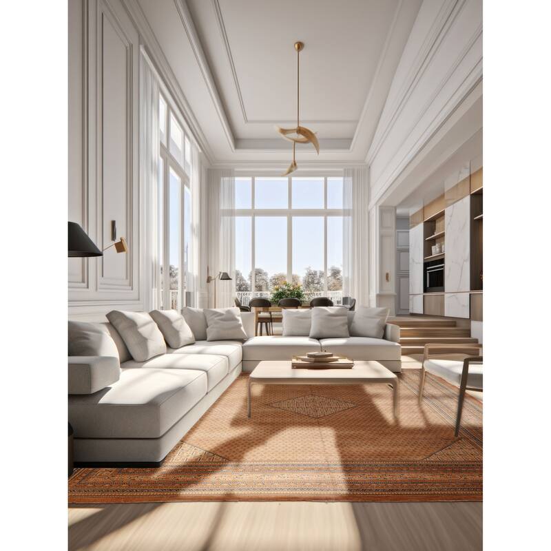 ECARPETGALLERY Hand-knotted Antalya Vintage Copper Wool Rug - 9'10 x 12'4