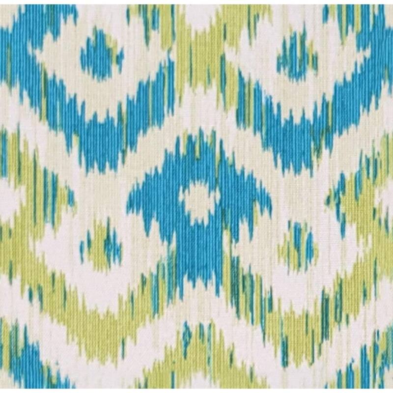 Casual Cushion Ikat 1-Piece Indoor/Outdoor Square Throw Pillow, 18"W x 18"L