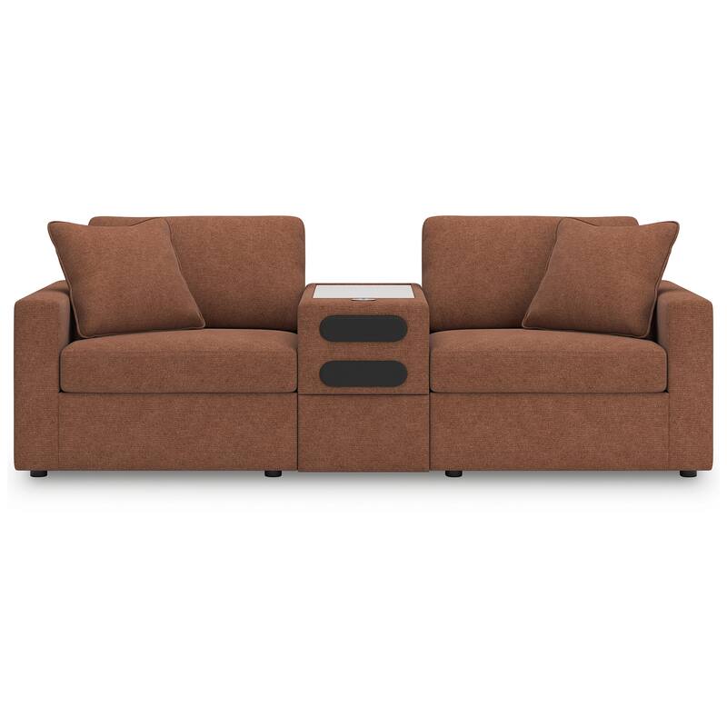 Signature Design by Ashley Modmax 3-Piece Sectional with Audio Console - 93" W x 37" D x 36" H