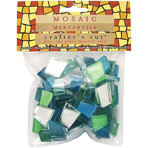 Mosaic Mercantile - Crafter's Cut Pre-Cut Mosaic Tiles - Harmonious Mixes - Solstice Mix, 1/2 lb. Bag