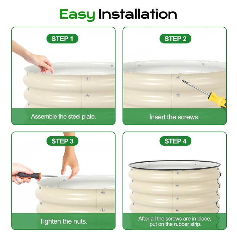 Aoodor Metal Raised Garden Bed