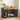 Dog Crate Furniture Kennel, Dog Cage with Double Doors Wooden Pet House with 2 Drawers