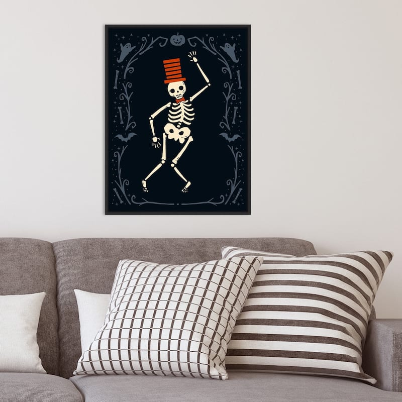 Amanti Art Skeleton Crew II Framed Canvas Wall Art