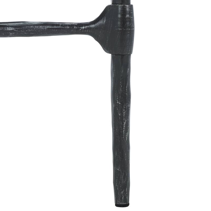 SAFAVIEH Couture Isabellina Metal And Glass Accent Table - 22"W x 12"D x 23"H