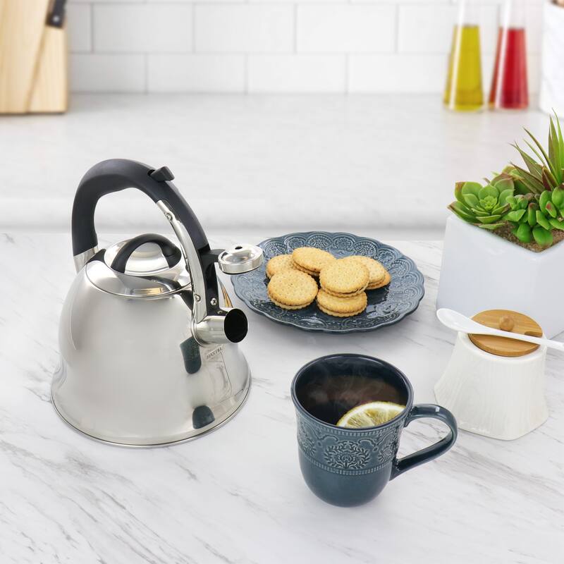 Mr. Coffee Coffield 1.8Qt Stainless Steel Whistling Tea Kettle