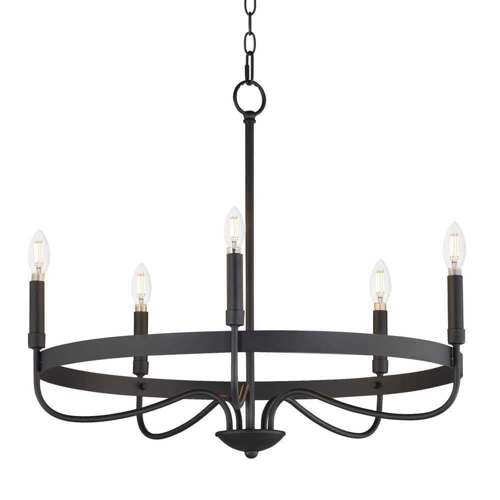 Maxim 14495 Frankie 5 Light 26" Wide Taper Candle Style Chandelier