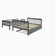 preview thumbnail 8 of 28, Twin Over Full Size Wood Bunk Bed with Twin size Trundle, Stairway, Storage and Guard Rail