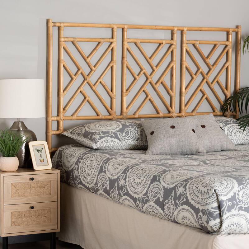 Karavo Bohemian Rattan Size Standalone Headboard
