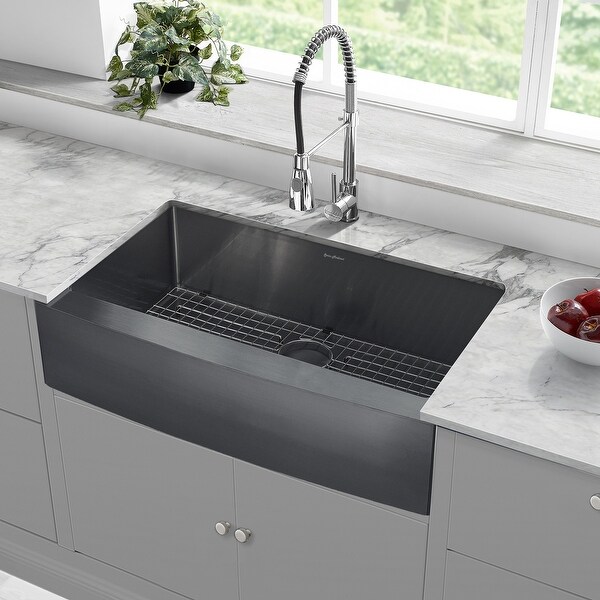 Rivage 36 x 21 Single Basin Farmhouse Kitchen Sink - Bed Bath