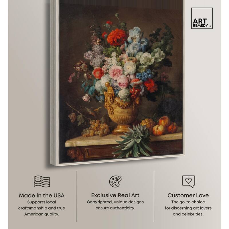 Vallayer 1789 Vase Canvas by Art Remedy