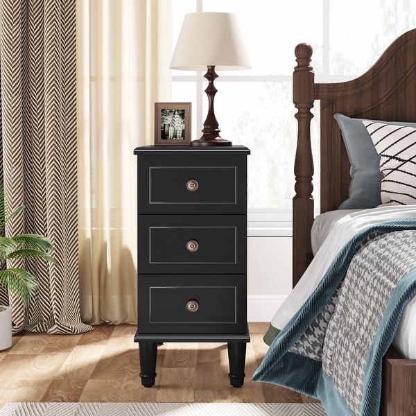 Tall and narrow bedside table sale