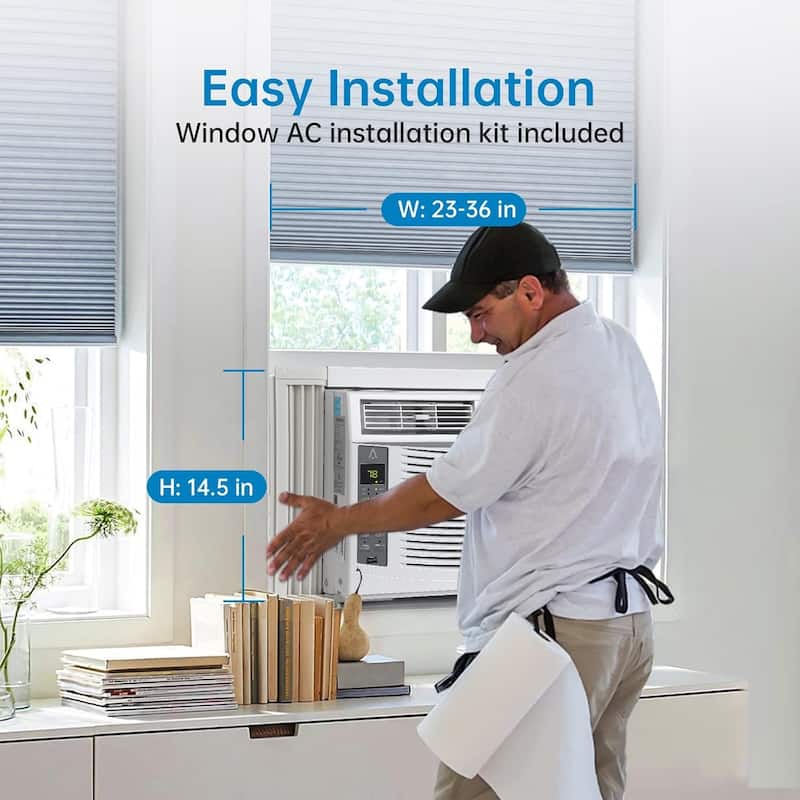 6000btus Window Air Conditioner Fast Cooling 250 Sq.Ft. with WIFI - N/A