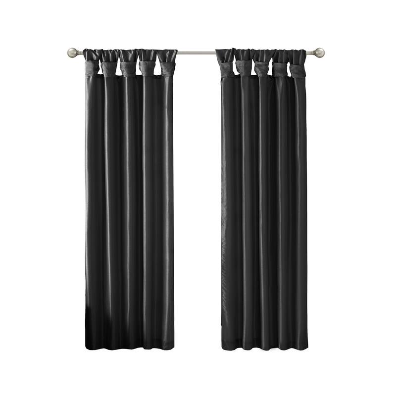Twist Tab Total Blackout Window Curtain Panel