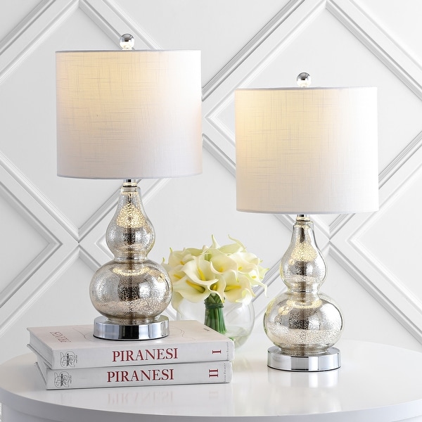 Anya 20.5" Mini Glass Table Lamp, Set of 2 by JONATHAN Y. Opens flyout.