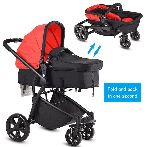 costway 2 in 1 stroller