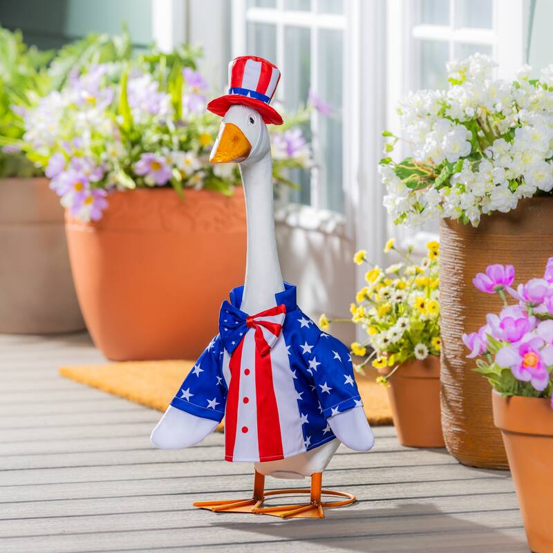 Porch Goose Outfit for Garden Statue