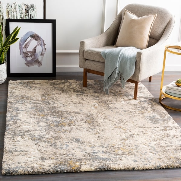 slide 2 of 9, Porch & Den Mehama Abstract Plush Area Rug 2' x 3' - Brown