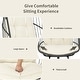 preview thumbnail 15 of 16, Gymax Hanging Hammock Egg Chair Patio Rattan Swing Chair w/ Stand &