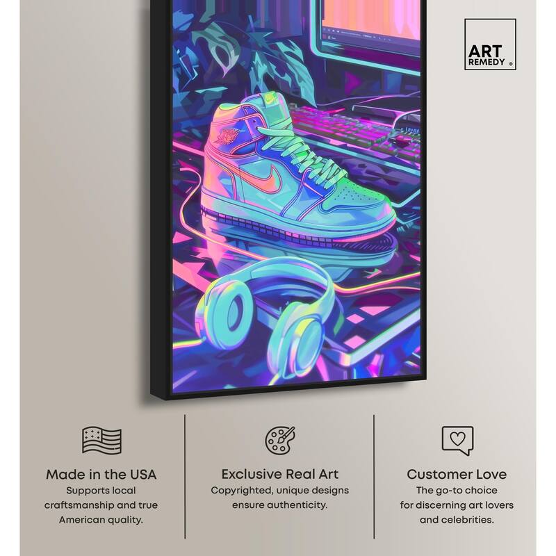 PC Gamer Sneaker Canvas by Art Remedy