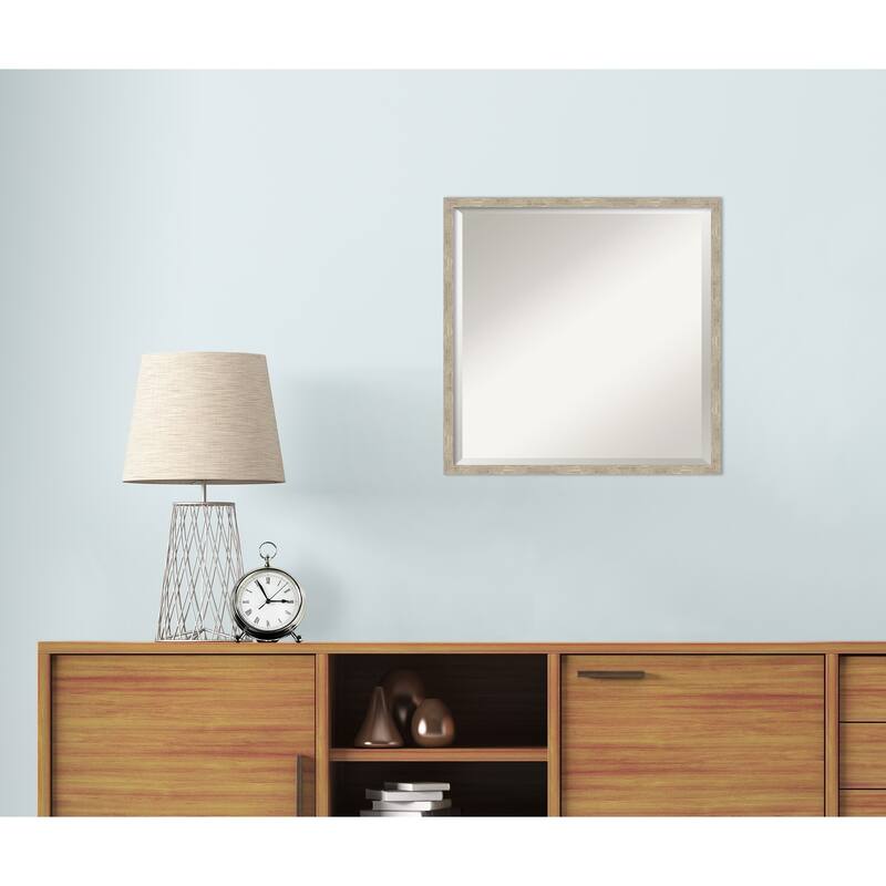 Imprint Beveled Wood Framed Wall Mirror