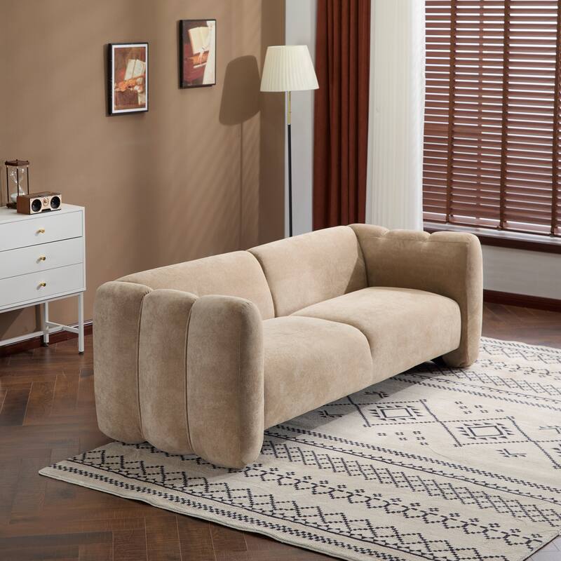Christopher Knight Home - Tonson 83" 3-Seater Wave Design Sofa