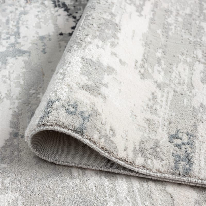 Abstract Grey Tones Area Rug