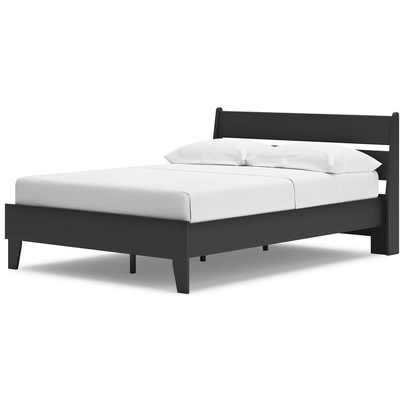 Signature Design by Ashley Socalle Black Panel Platform Bed